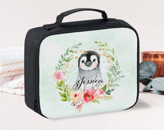 Penguin Reusable Meal Tote With Handle and Pockets Insulated Durable Lunch Bag Penguin Reusable Meal Tote With Handle and Pockets Insulated Durable Lunch Bag