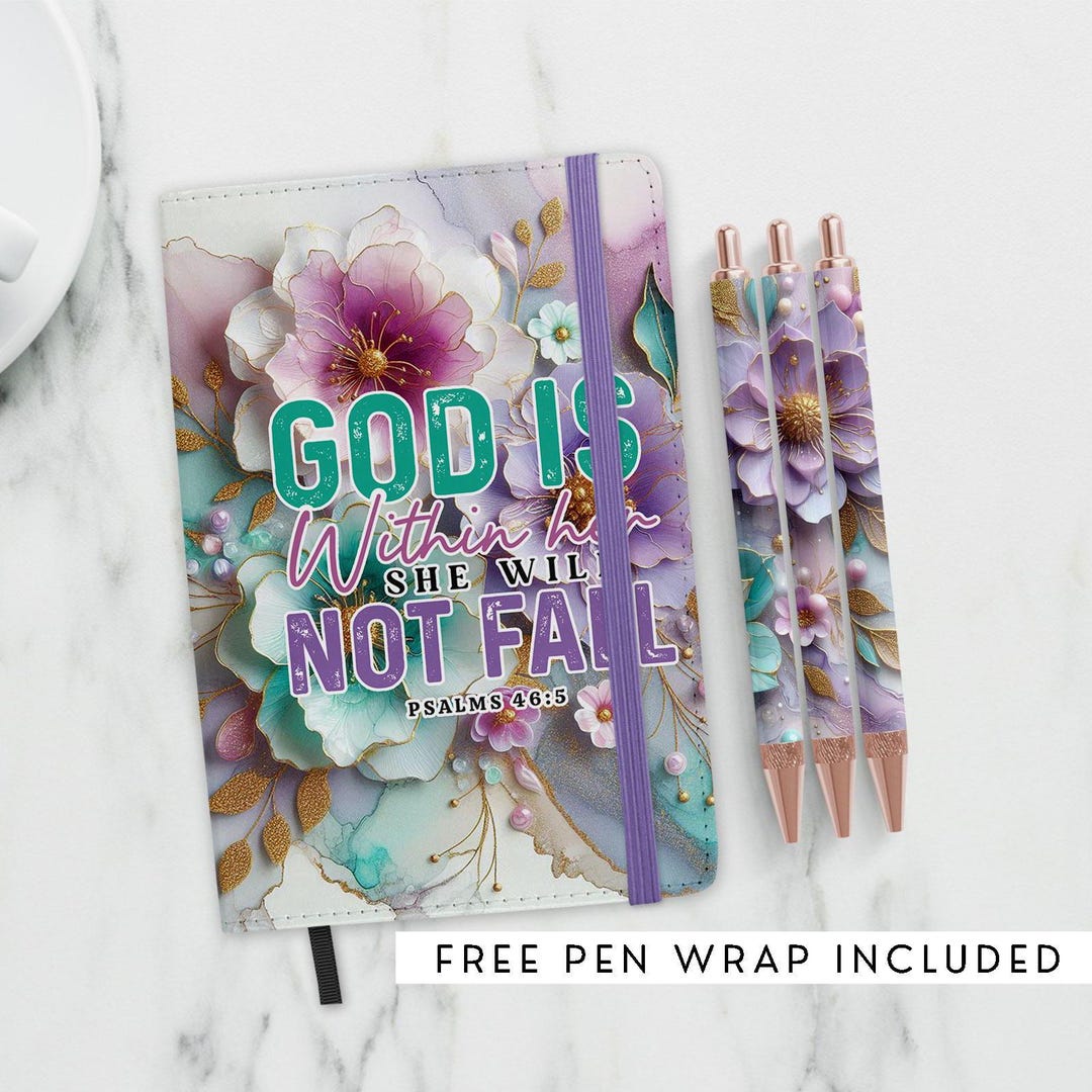 Faith Journal Cover PNG, Christian Sublimation Design, God is Within ...
