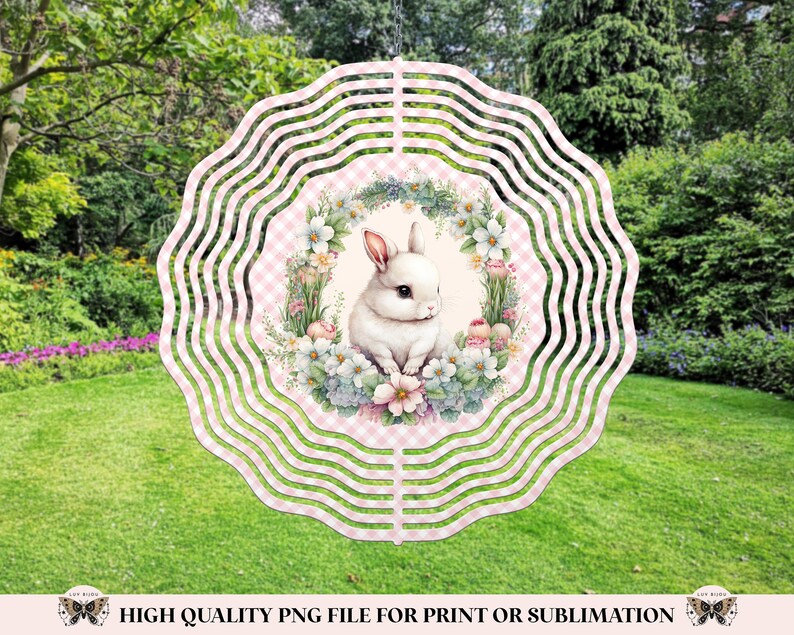 4 Pcs Easter Bunny Hanging Windsocks Outdoor Decorations Cute Rabbit