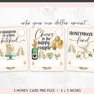 Suporte para cartão de dinheiro de casamento para impressão, pacote de cartão de dinheiro, arquivos de design PNG para imprimir e cortar, suporte para cartão de presente de casamento, recém-casados de presente de casamento