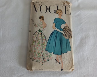 Vintage Vogue original sewing pattern, no.9378