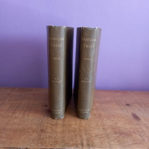Livres anciens, Arbres familiers, 1re et 2e séries, G S Boulger, années 1800.