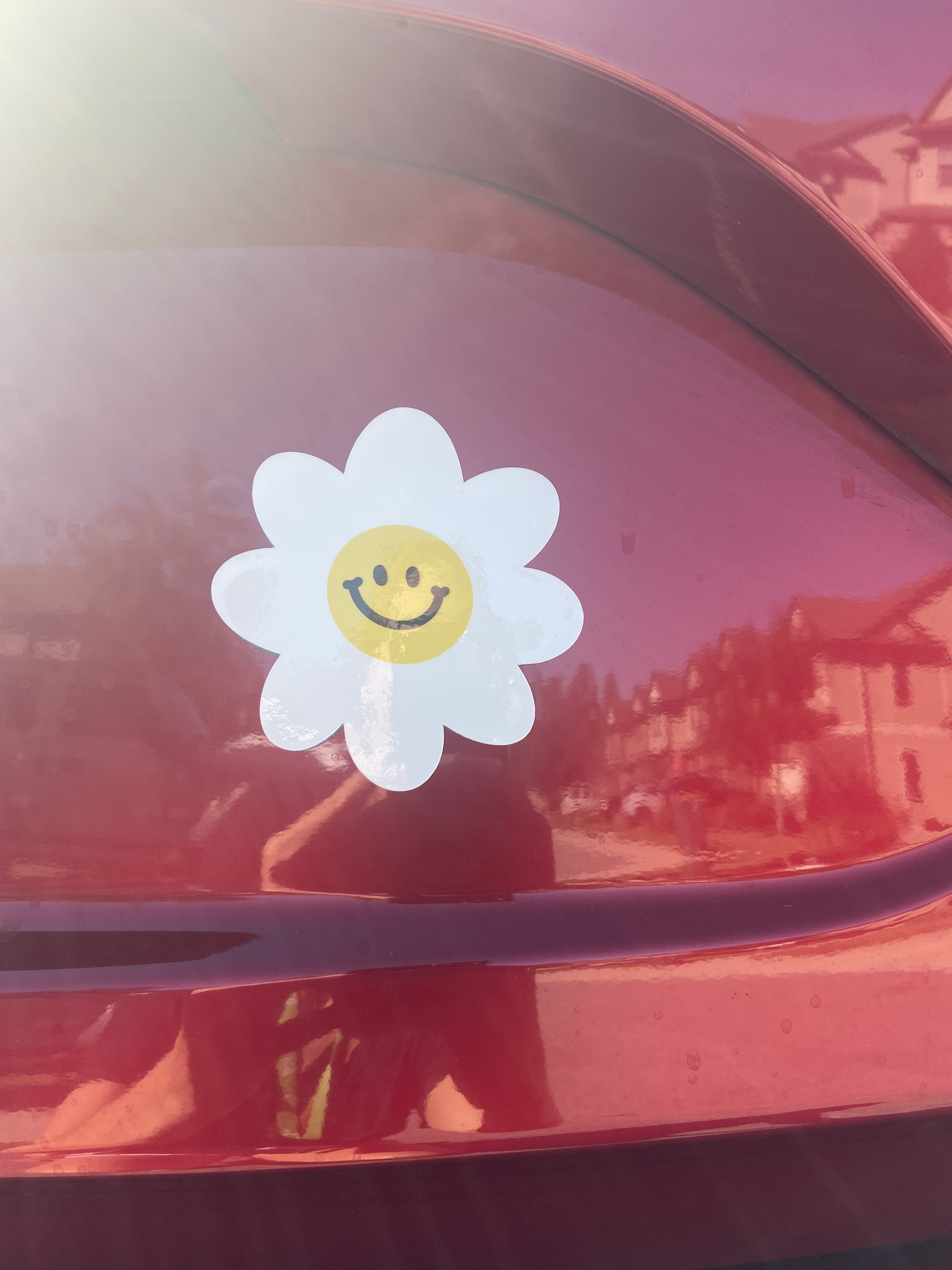 Car Flower Car Hippie Fridge Etsy