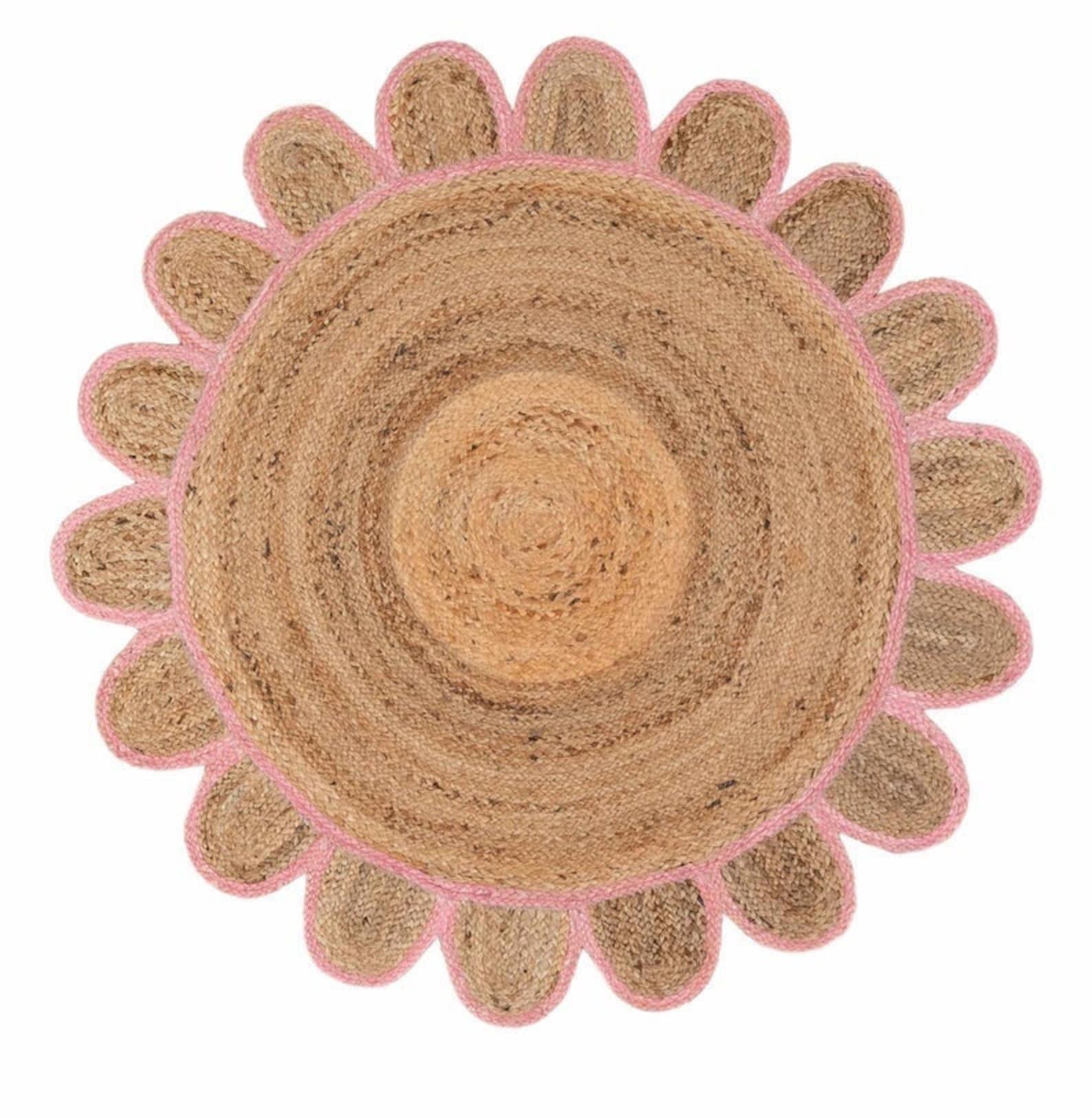 Round Scalloped Rug Scalloped jute rug Scallop jute Braided Etsy