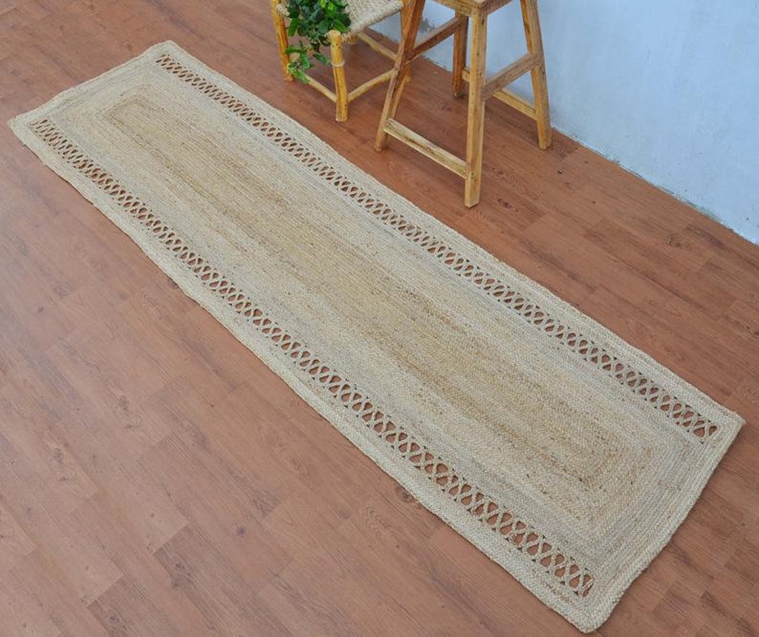 Handmade Jute Runner Custom Size and Color Hand Braided Pure Etsy