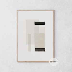 Wabi Sabi Printable Wall Art, Minimalist Print, Beige Geometric Poster, Japandi Wall Art, Scandinavian Wall Decor, Neutral Abstract Print