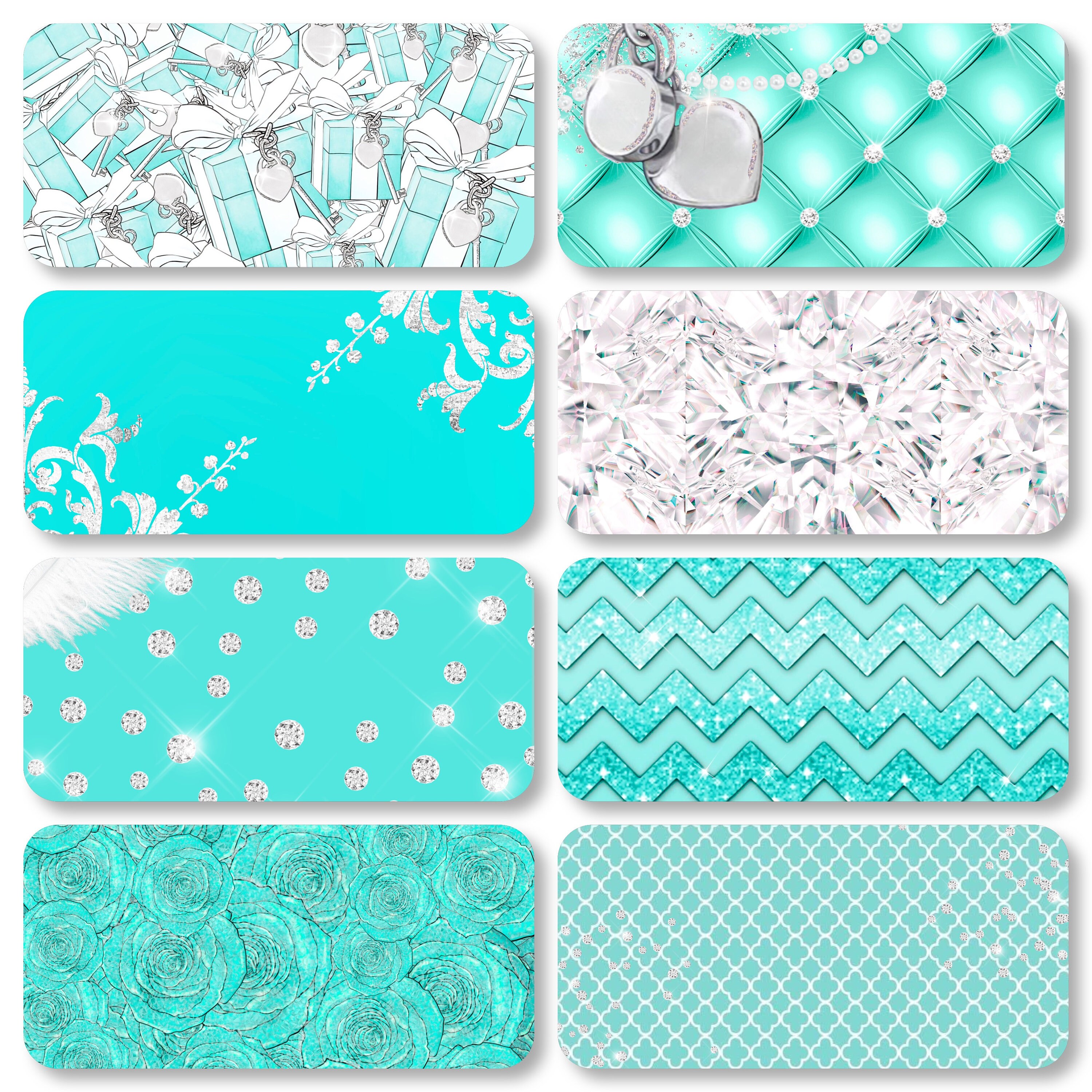 Lux Tiffany Blue Digital Paper Art Print Png Planner Etsy Canada