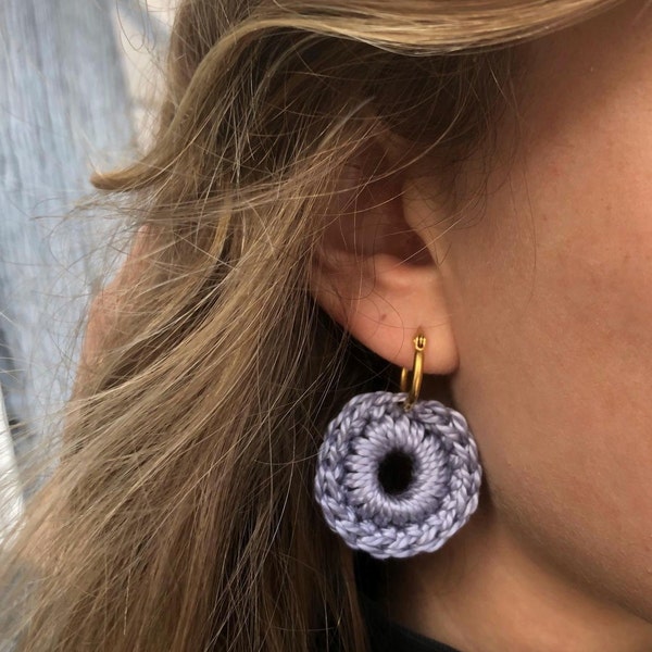 Boucles d'oreilles tissées - Fait main à Paris