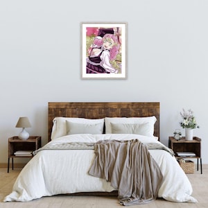 Demon Slayer Mitsuri Kanroji Poster | Anime Character Poster | Digital Poster | Digital Art | Wall Decor | Gifts