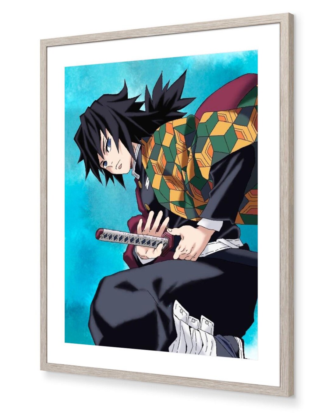 Demon Slayer Giyu Tomioka Poster | Anime Character Poster | Digital ...