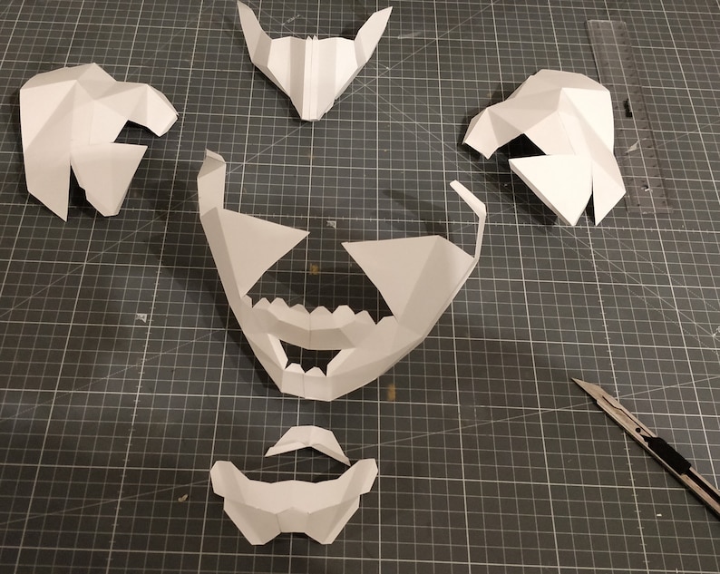 Squid Game Mask Frontman Mask Template for DIY Papercraft | Etsy