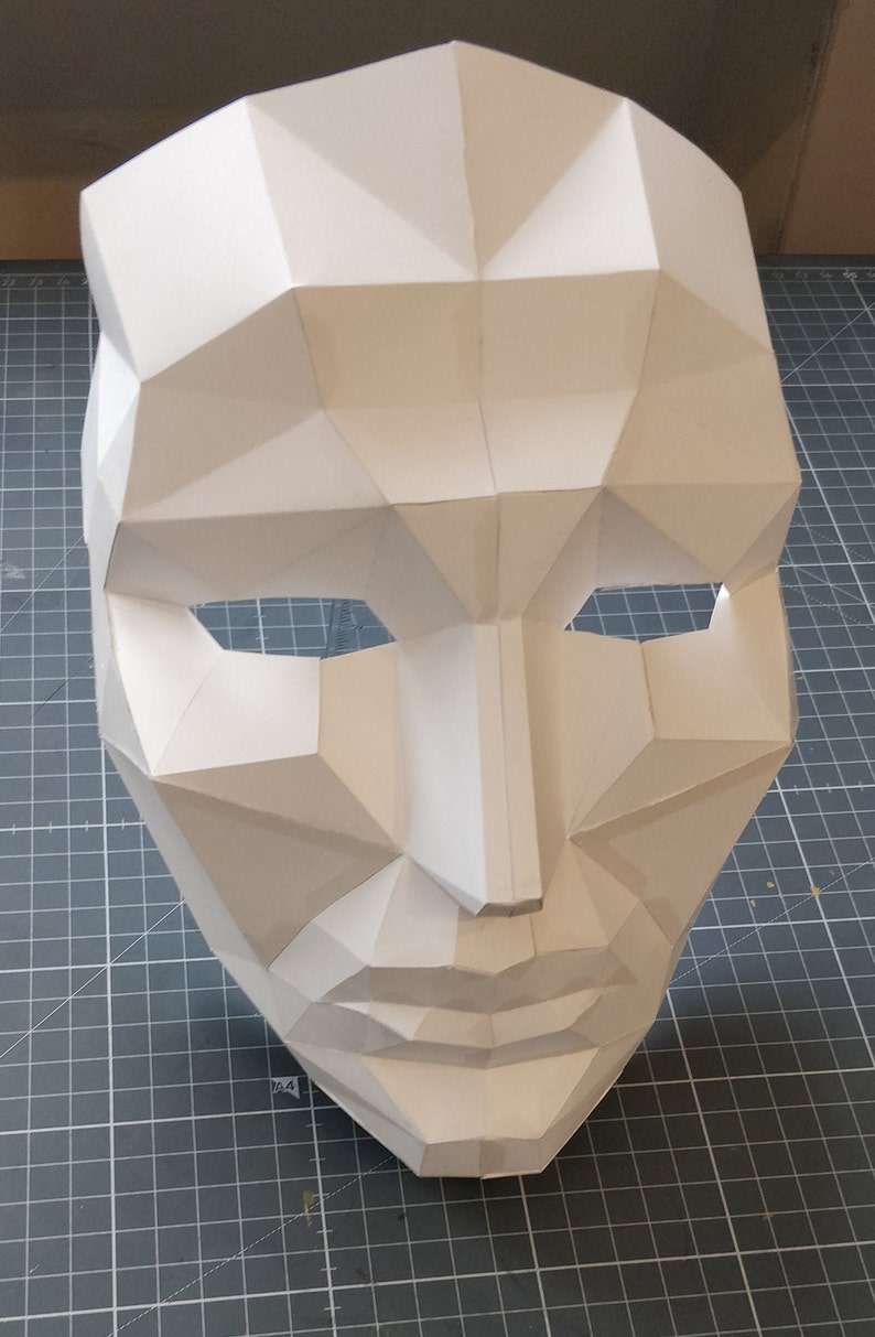Squid Game Mask Frontman Mask Template for DIY Papercraft - Etsy Australia