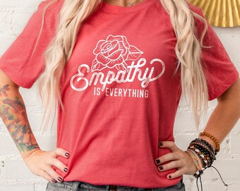 Empathy Shirt Love Everyone Shirt Empathy Is Cool Empathy Is Groovy Kind People Shirt Kindness Shirt Mental Health Shirt Positive Shirt