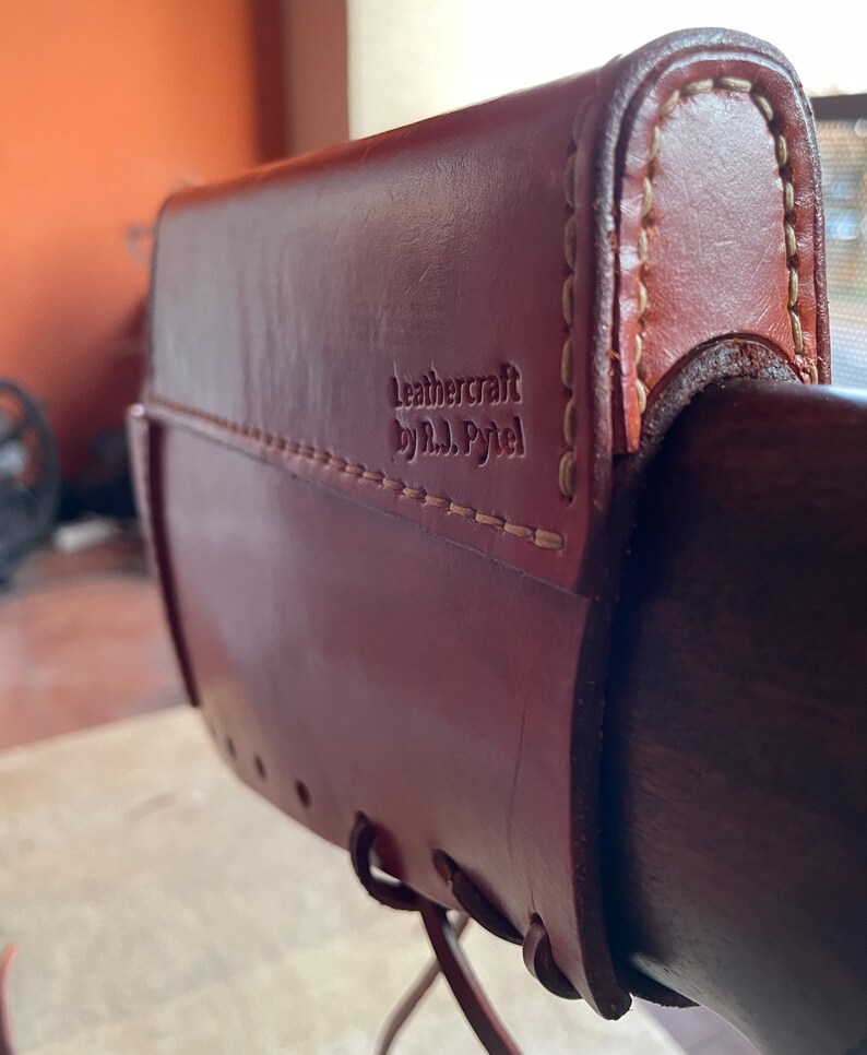 Custom Leather Rifle Stock Cover With Cheek Riser for Shiloh Etsy
