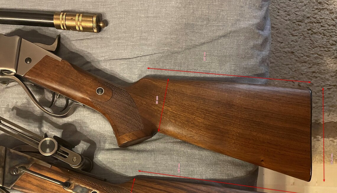 Custom Leather Rifle Stock Cover With Cheek Riser for Shiloh Etsy