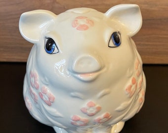 Large Vintage Ceramic Piggy Bank