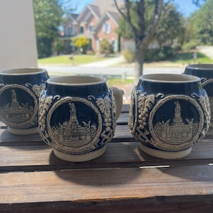 Small Collectible German Steins set of Four