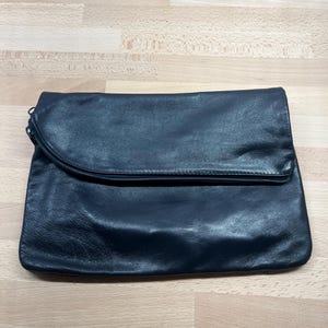 Vintage Navy Blue Clutch