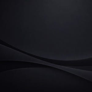 Op de afbeelding: Abstracte donkere achtergrond met vloeiende, gebogen lijnen. De afbeelding bevat een verloop van zwarte tinten, waardoor een gevoel van diepte en beweging ontstaat. Het ontwerp is minimalistisch en modern, geschikt voor diverse toepassingen.