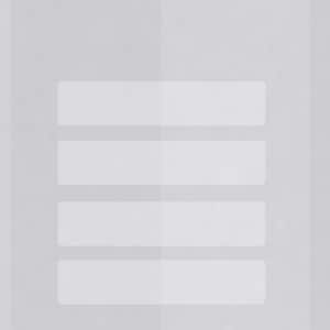 Op de afbeelding: Een lichtgrijze achtergrond met vier rechthoekige, witte, licht transparante vormen die verticaal zijn gerangschikt. De vormen zijn gelijkmatig verdeeld en lijken op de achtergrond te liggen.