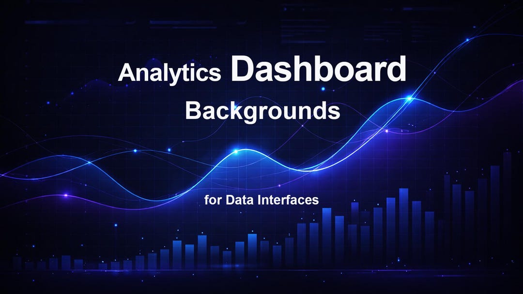 Analytics Dashboard Backgrounds for Data Dashboards - Clean UI Design ...