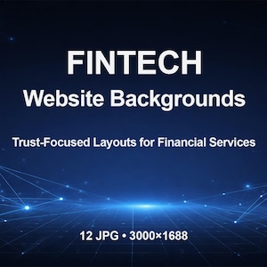 Fintech Website Backgrounds – Trust-Focused Financial Service Layouts (12)