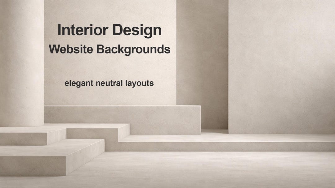 Interior Design Website Backgrounds – Elegant Neutral Presentation (12 ...