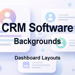 CRM Software Dashboard Backgrounds – Client Management Interface Layouts (12)