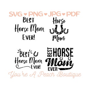 O melhor conjunto SVG da mãe cavalo de todos os tempos!