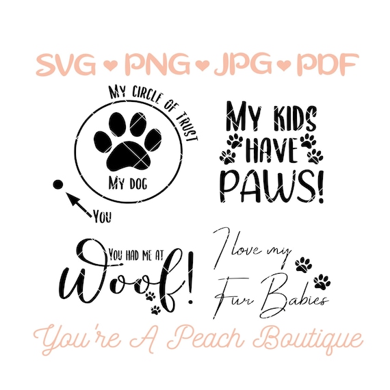 Cute Dog Sayings SVG Set Etsy
