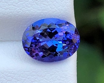 Natural Tanzanite , Blue Colour Oval , 2.02 Ct Weight , 8.57 × 6.59 MM Size  , Loupe Clean