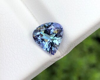 Natural Tanzanite, 1.84 Ct Weight, 8 × 7.60 MM Size, Loupe clean, Marron Cut