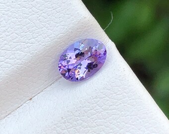 Natural Tanzanite , Purple Colour , 0.69 Ct Weight, 6.39 × 4.70 Size, Eye Clean, A Rare Piece