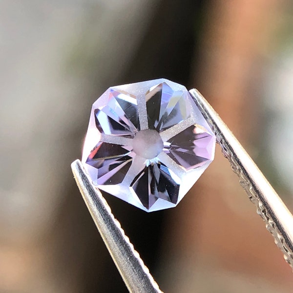 Natural Tanzanite, Custom Flower Cut / Hanami Cut , 0.91 Ct Weight, 6.25 MM Size, Loupe Clean , This Cut Is So unique