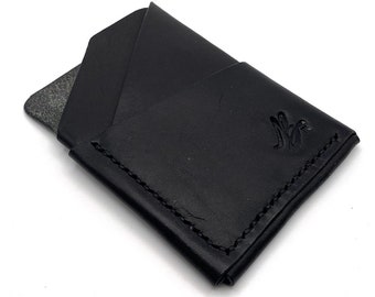 The Amarillo Vertical One Piece Card Wallet Card Wallet Slim Wallet Minimalist Wallet Front Pocket Wallet Handmade EDC