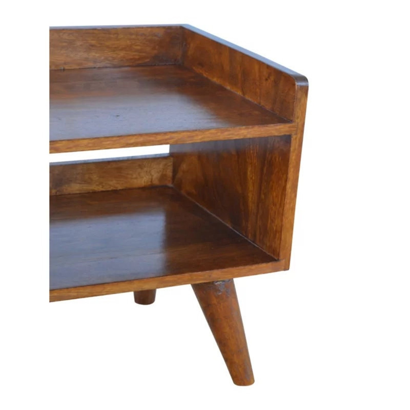 Uwais Solid Wood Shoe Storage Bench Etsy