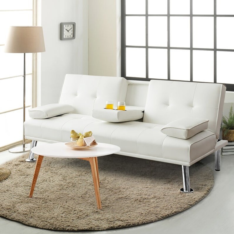 Maggie Twin 66 Wide Faux Leather Tight Back Maggie Twin 66 Wide Faux Leather, Twin 66 1 Convertible Sofa