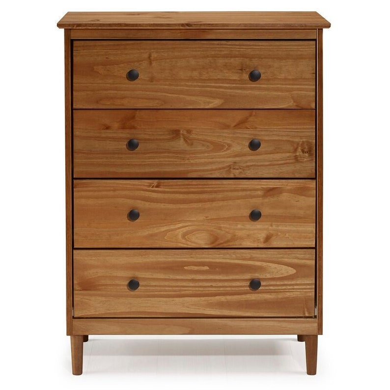 Caramel 4 Drawer Chest Four Drawers Offer Plenty of Storage Etsy