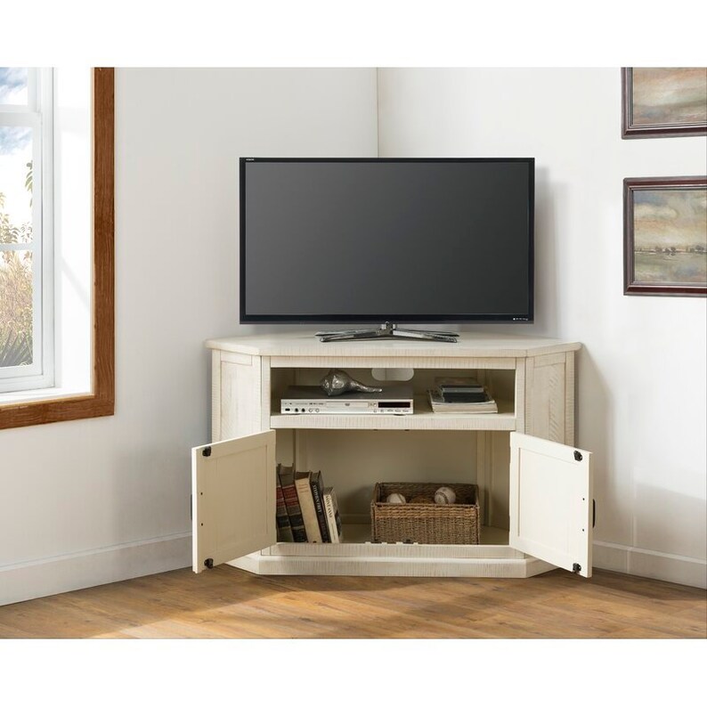 Kinsella Solid Wood Corner Tv Stand for Tvs up to 55 Etsy