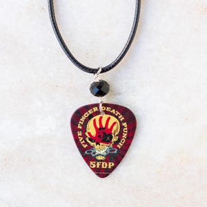 Five Finger Death Punch Guitar Pick Necklace
