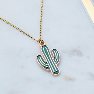 Cactus Necklace, Southwest Jewelry, Desert Style