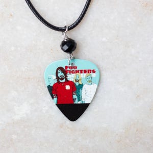 Modern Rock and Pop Band Guitar Pick Necklaces and Charms