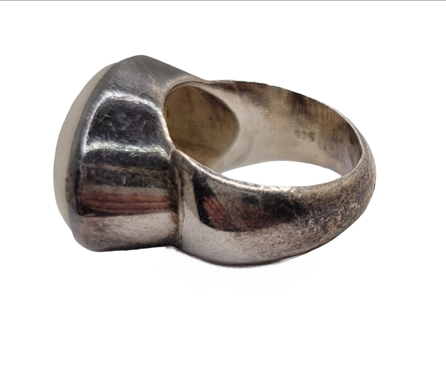 Sterling Silver Moonstone Modernist Statement Ring Size 7 Etsy