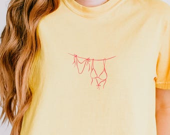 Bikini Tee, Bikini Tshirt, Shirt for Summer, 100% Cotton Tshirt, Comfort Colors, Trendy Girl Shirt