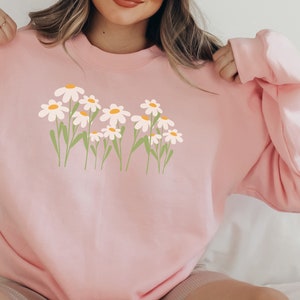 Floral Sweatshirt, Wildflower Shirt, Plant Sweatshirt, Flower Sweater, Gift For Her, Gift For Mom