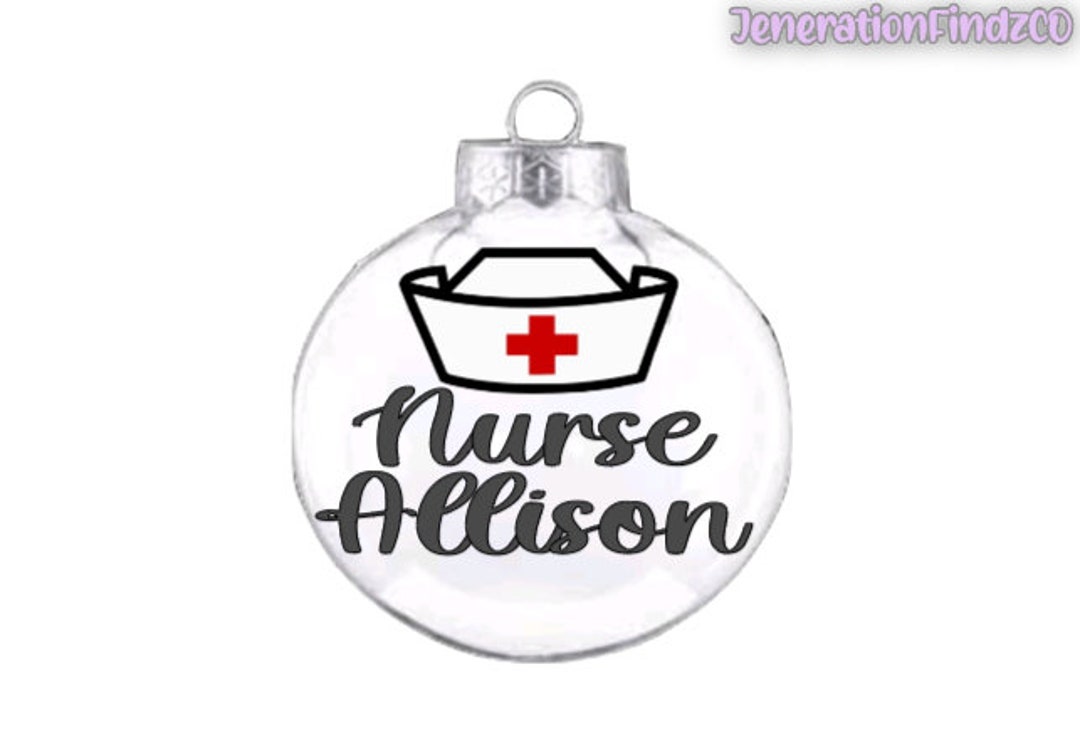 Personalized Nurse Ornament, Nurse Ornament, Personalized RN Ornament