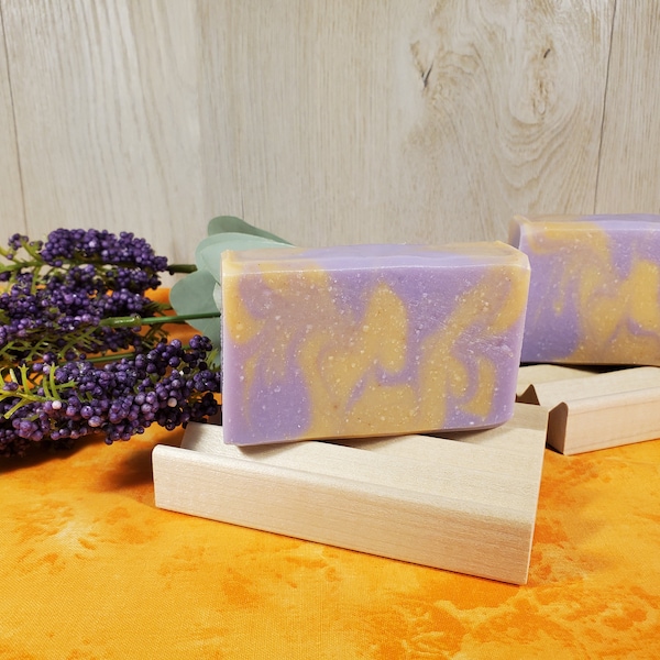 Lavender and Orange Marble Soap