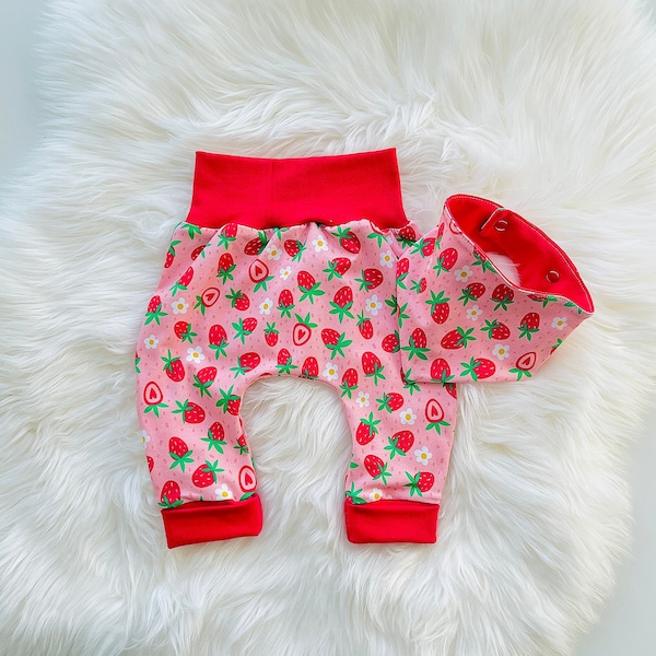 Pumphose Baby / Kind Erdbeeren