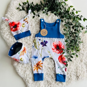 Romper baby girl spring flowers