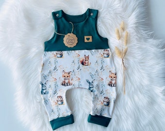 Romper Baby Boy Girl Forest Animals Homecoming Outfit